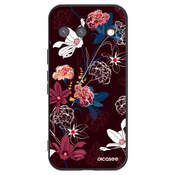 Picasee silikonski črni ovitek za Google Pixel 9 - Dark Meadow