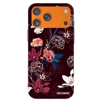Picasee silikonski prozorni ovitek za Apple iPhone 17 Pro Max - Dark Meadow