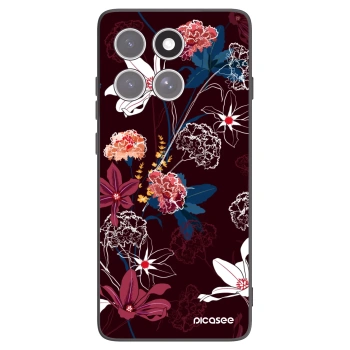 Picasee silikonski črni ovitek za Motorola Edge 60 Fusion - Dark Meadow