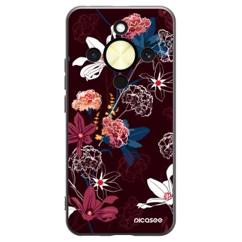 Picasee silikonski črni ovitek za Honor Magic8 Lite 5G - Dark Meadow