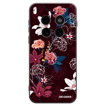 Picasee silikonski črni ovitek za Vivo X300 Pro - Dark Meadow