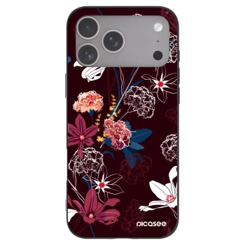 Picasee silikonski črni ovitek za Apple iPhone 18 Pro Max - Dark Meadow