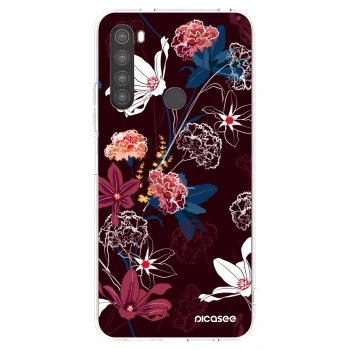 Picasee silikonski prozorni ovitek za Xiaomi Redmi Note 8 - Dark Meadow