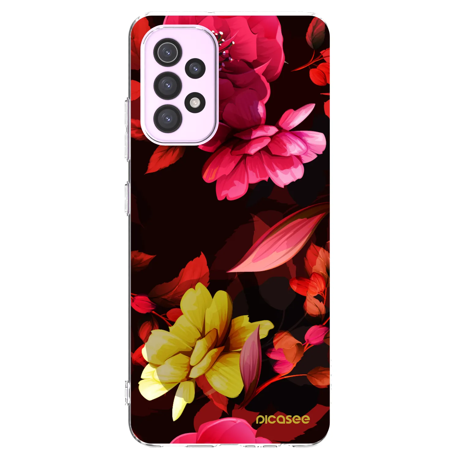 Picasee silikonski prozorni ovitek za Samsung Galaxy A32 5G A326B - Dark Peonny