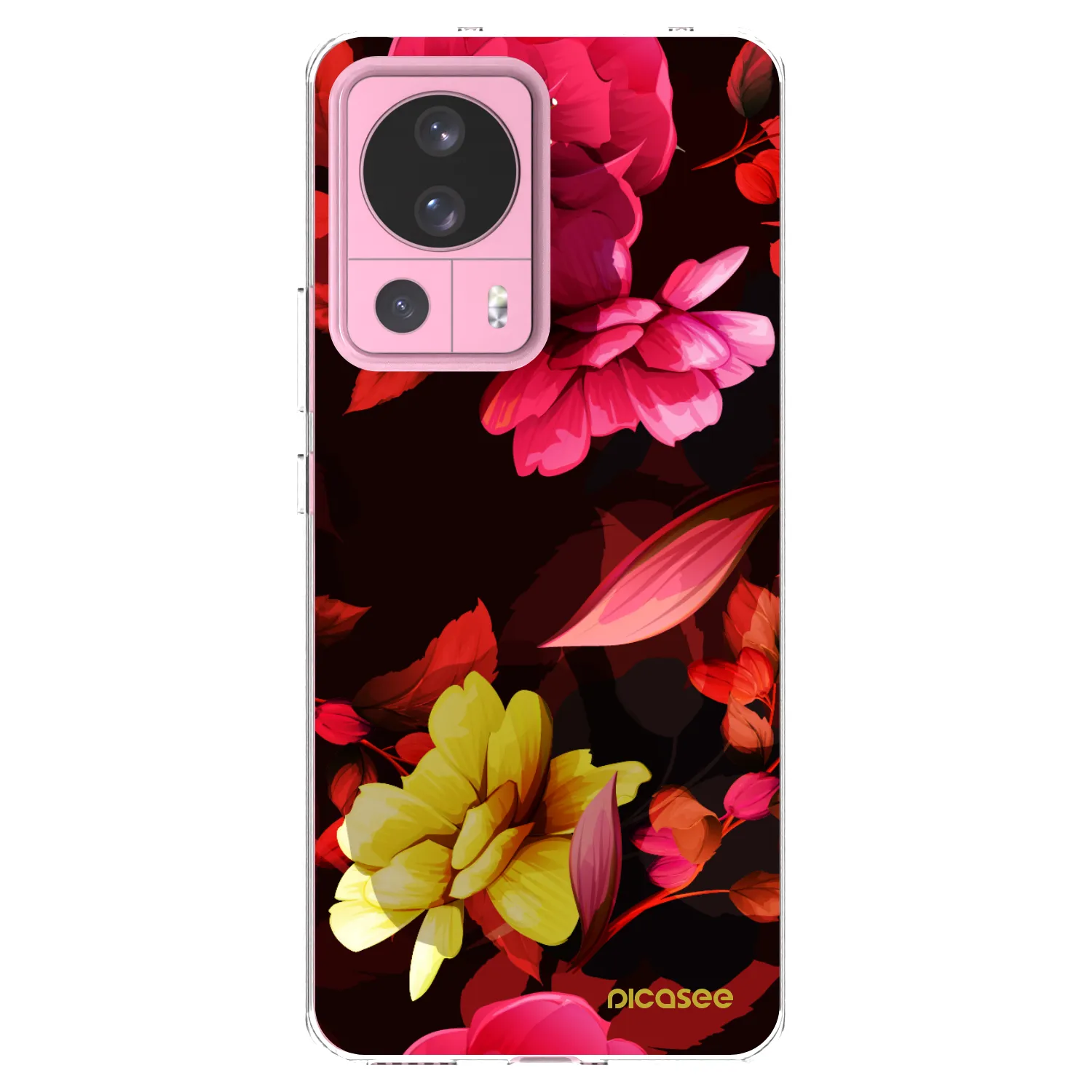 Picasee silikonski prozorni ovitek za Xiaomi 13 Lite - Dark Peonny