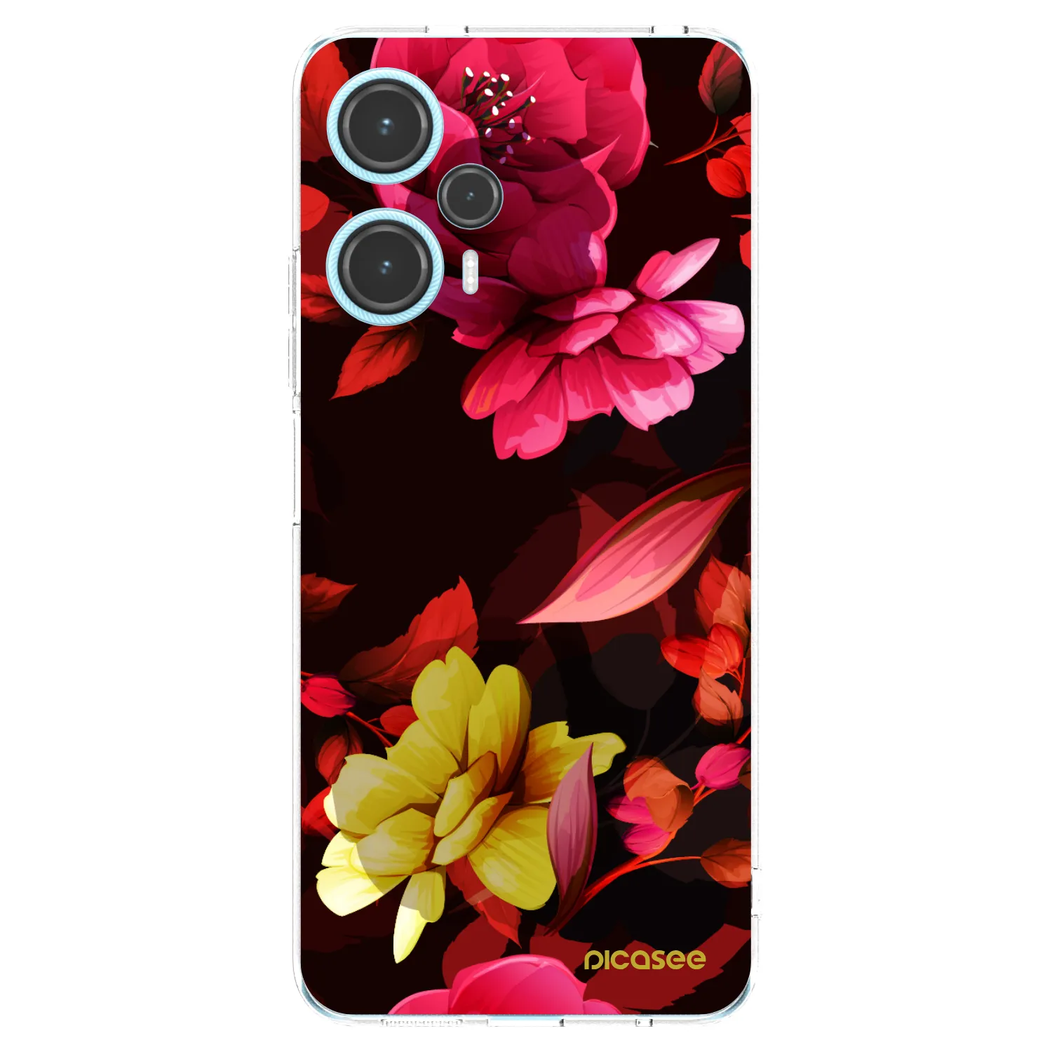 Picasee silikonski prozorni ovitek za Xiaomi Poco F5 - Dark Peonny