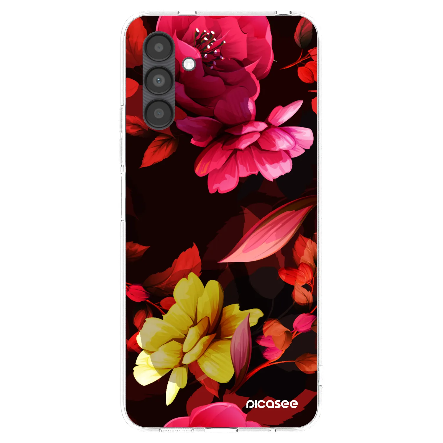 Picasee silikonski prozorni ovitek za Samsung Galaxy A04s A047F - Dark Peonny