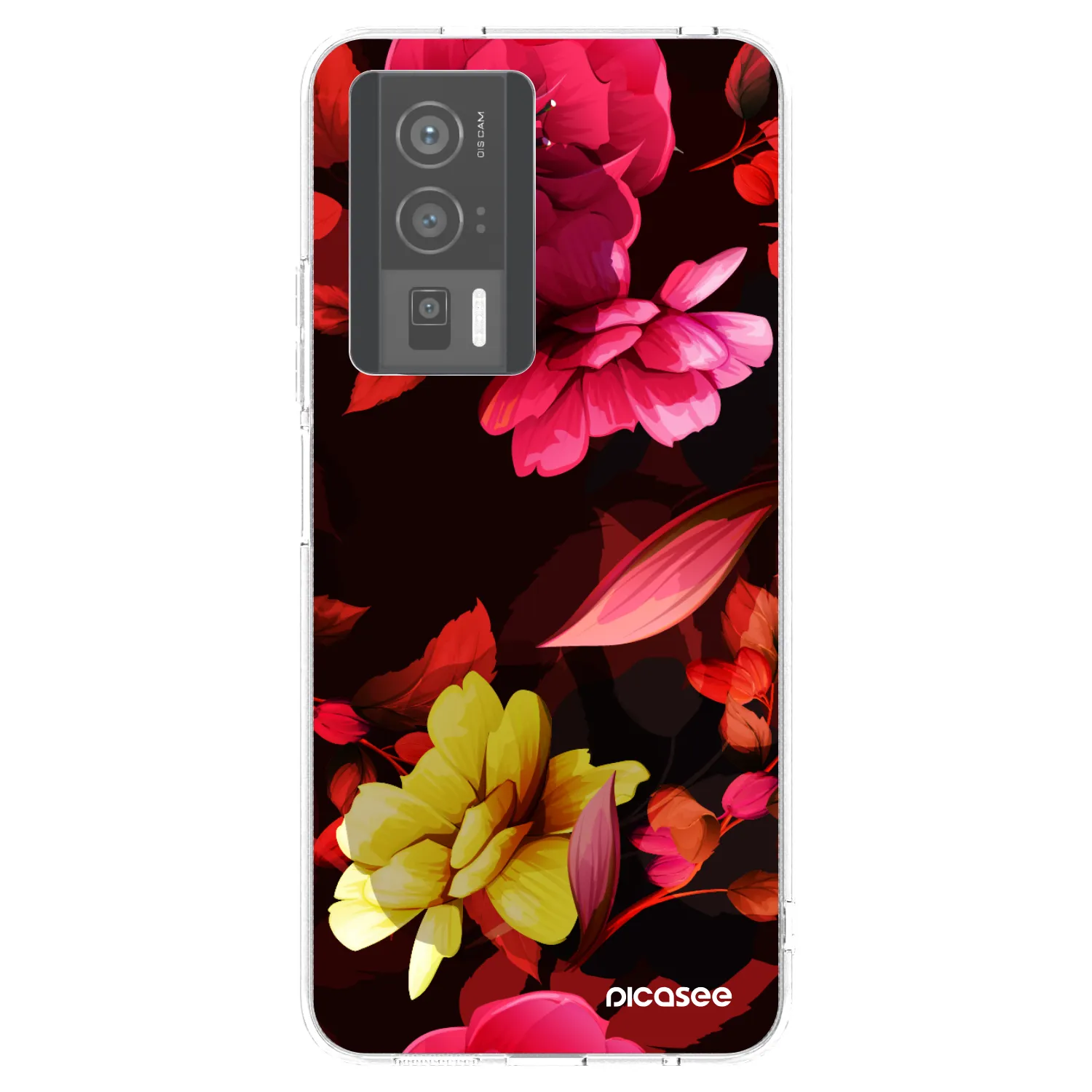 Picasee silikonski prozorni ovitek za Xiaomi Poco F5 Pro 5G - Dark Peonny