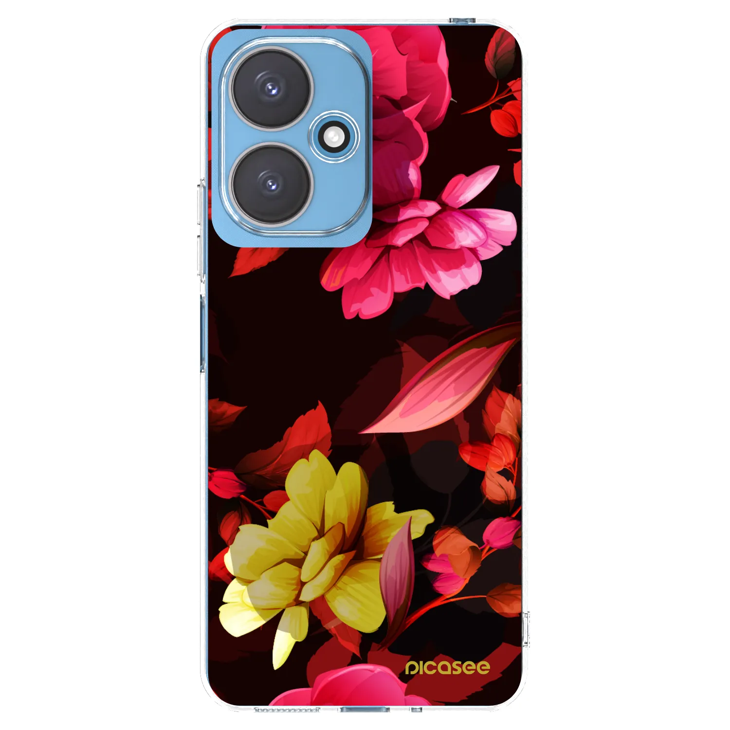 Picasee silikonski prozorni ovitek za Xiaomi Redmi 13C 5G - Dark Peonny