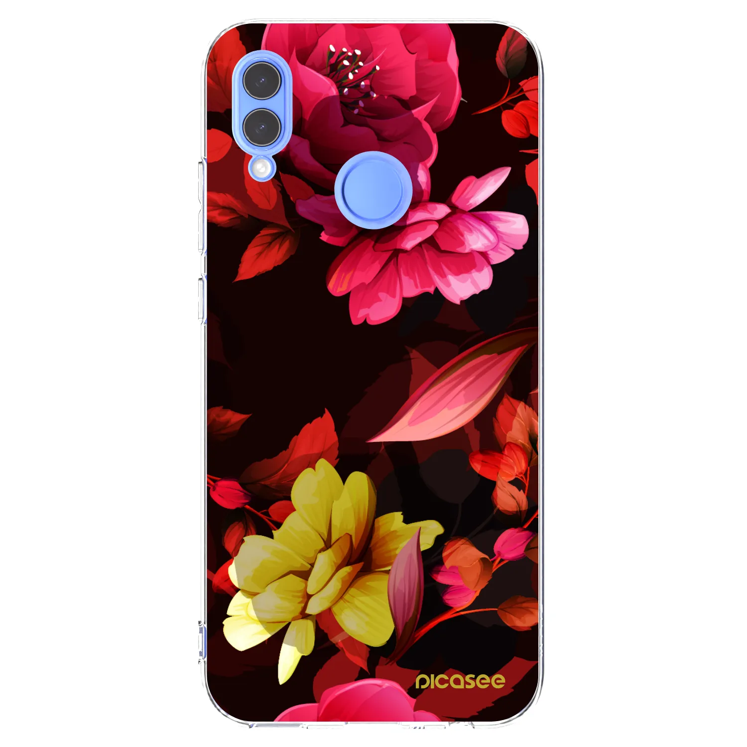 Picasee silikonski prozorni ovitek za Honor 10 Lite - Dark Peonny