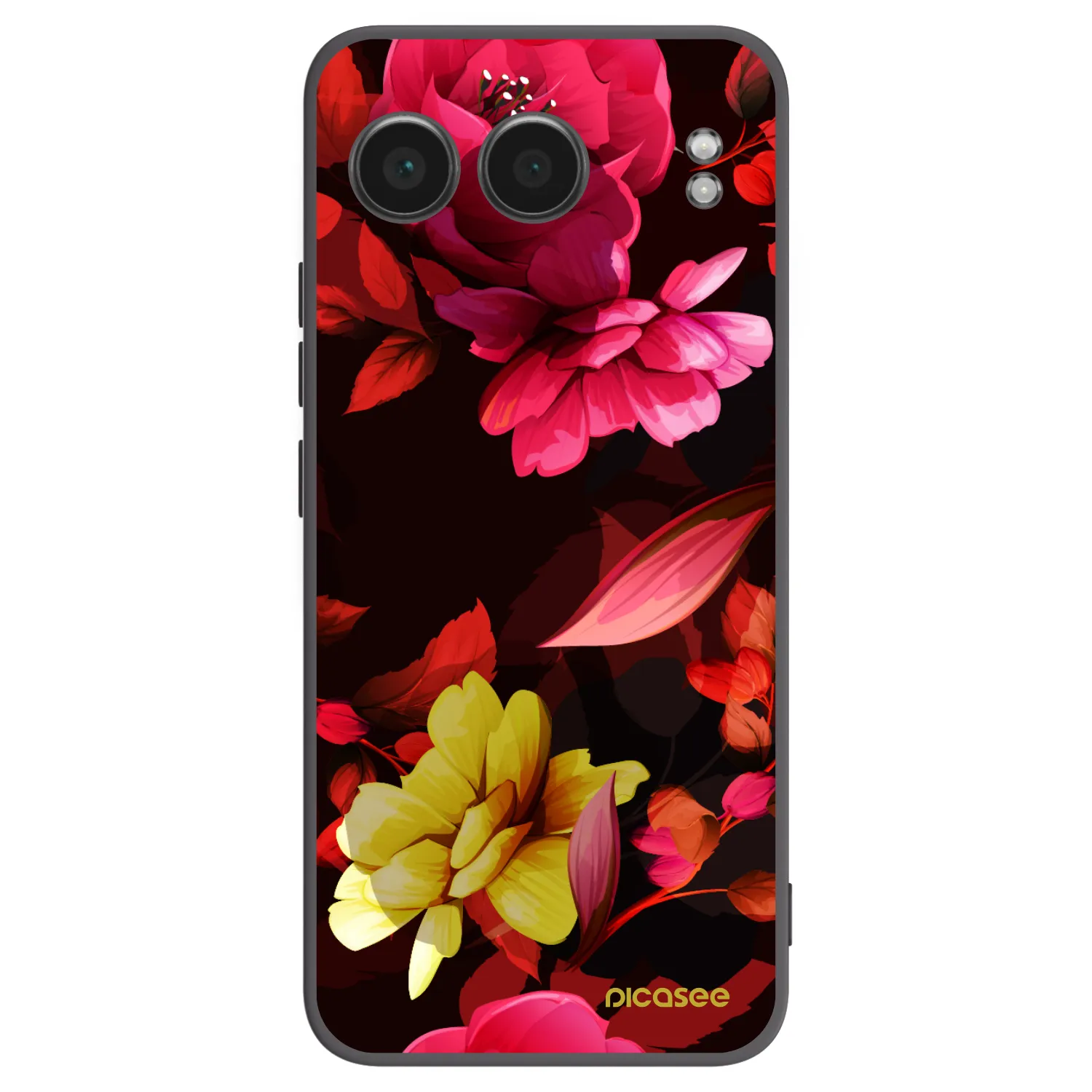 Picasee silikonski črni ovitek za OnePlus Nord 4 - Dark Peonny