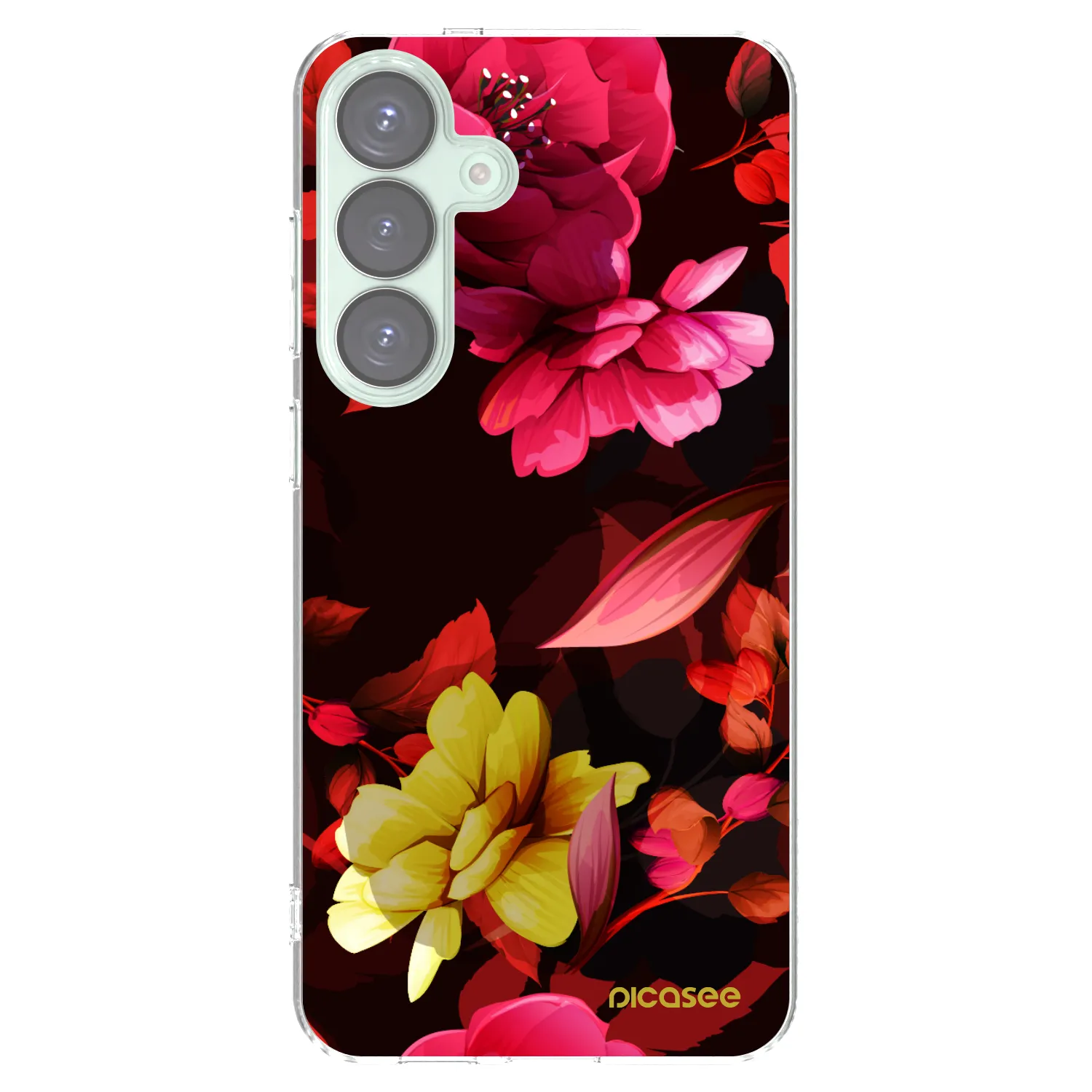 Picasee silikonski prozorni ovitek za Samsung Galaxy S25+ 5G - Dark Peonny