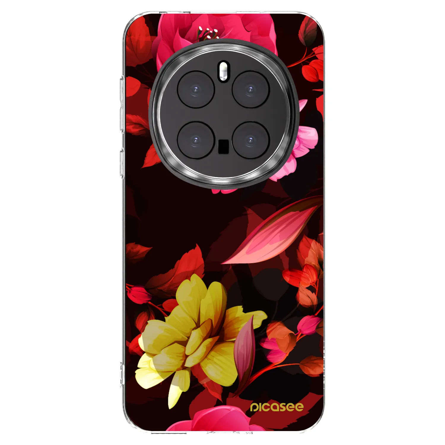 Picasee silikonski prozorni ovitek za Honor Magic7 Pro 5G - Dark Peonny