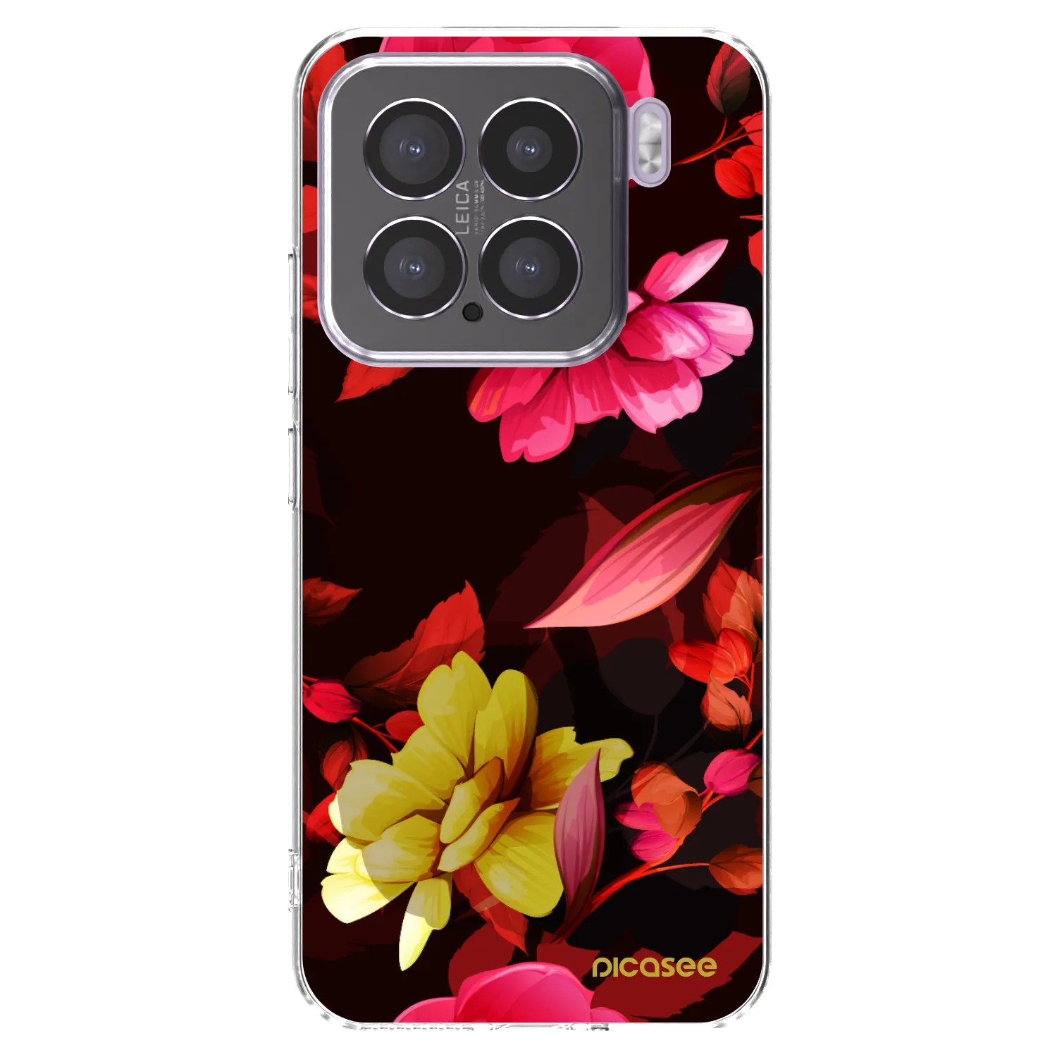 Picasee silikonski prozorni ovitek za Xiaomi 15 - Dark Peonny