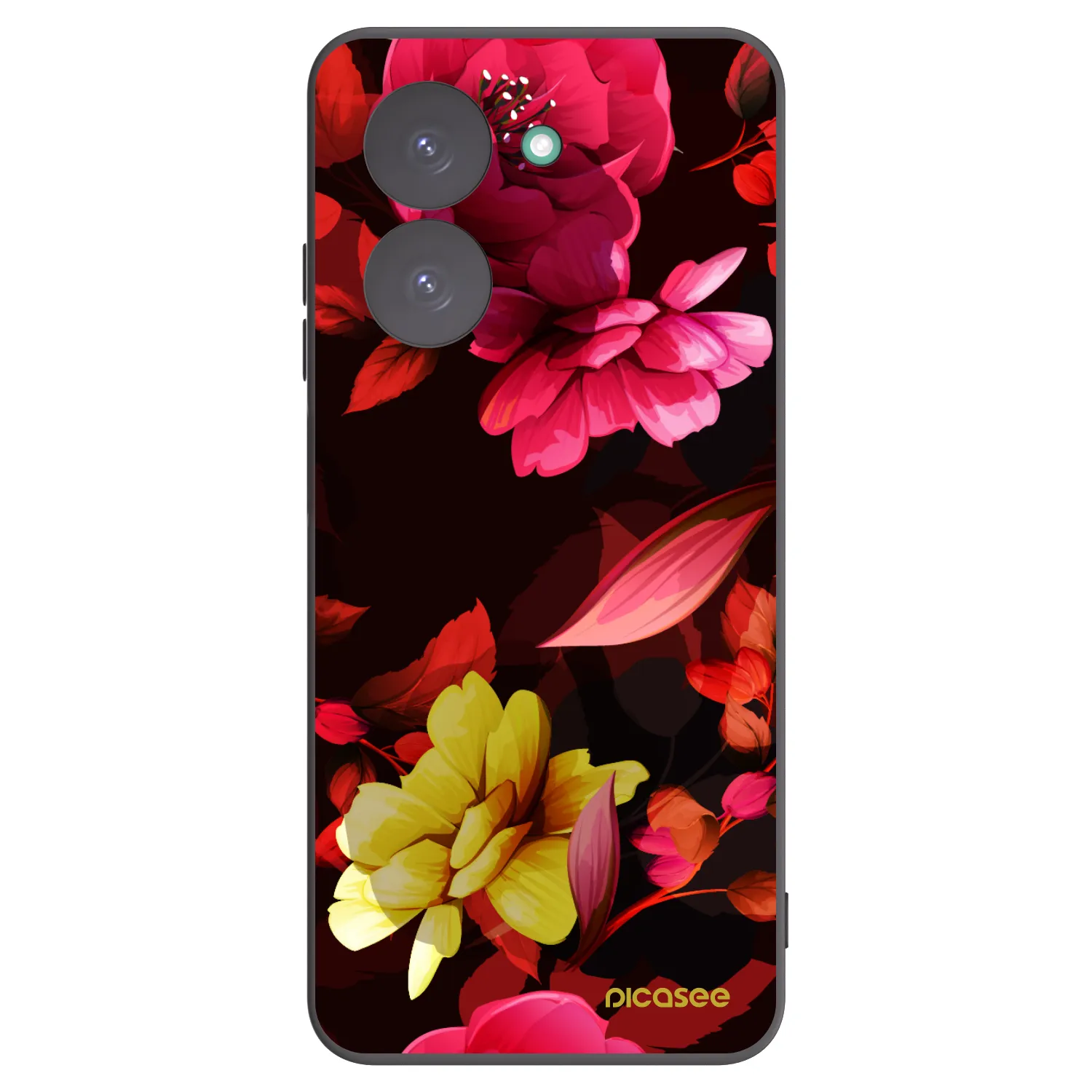 Picasee silikonski črni ovitek za Xiaomi Redmi A5 - Dark Peonny
