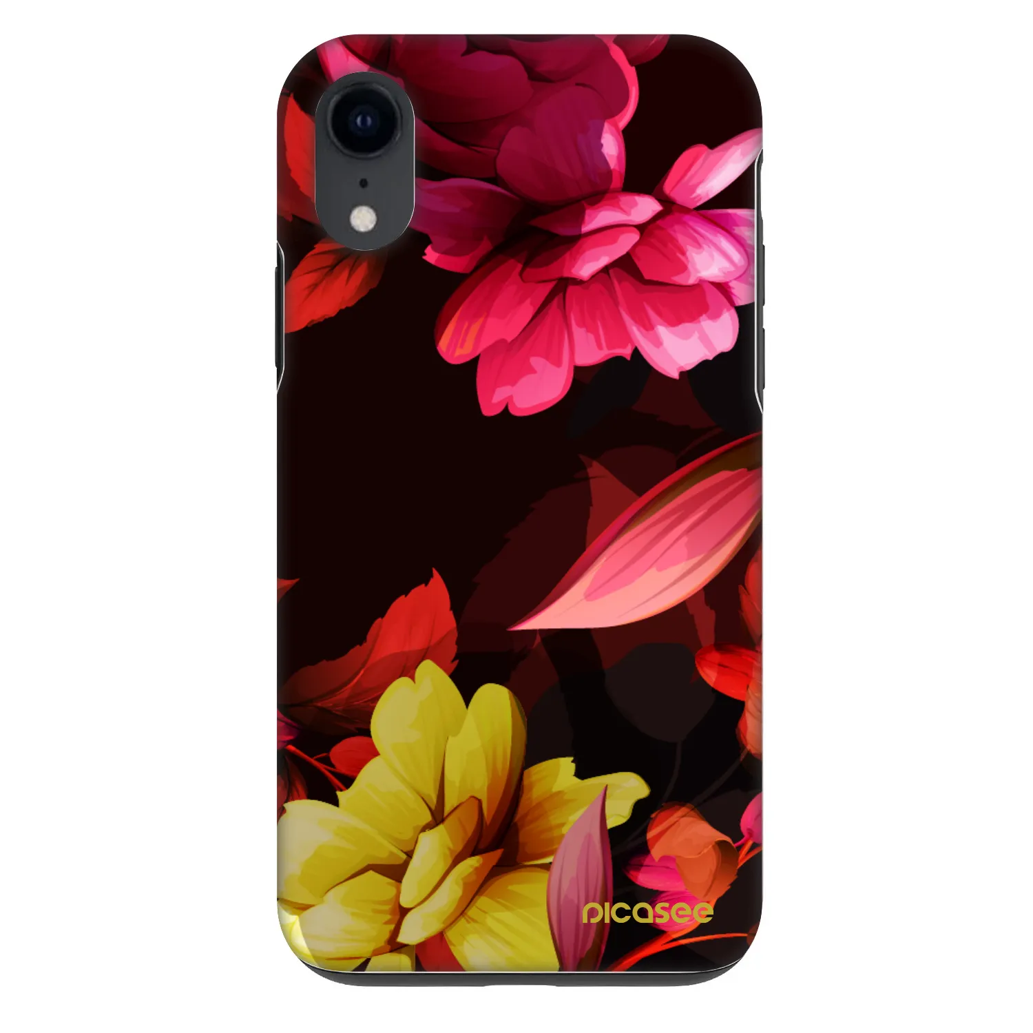 Picasee Fashion Case za Apple iPhone XR - Dark Peonny