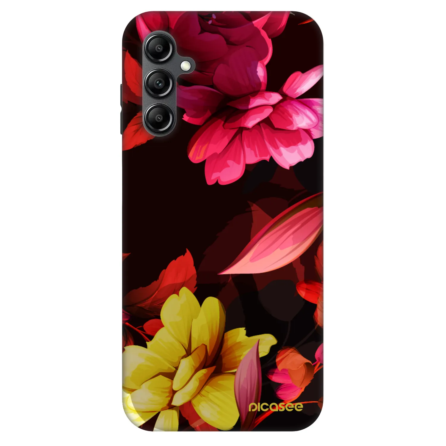 Picasee Fashion Case za Samsung Galaxy A14 4G A145R - Dark Peonny