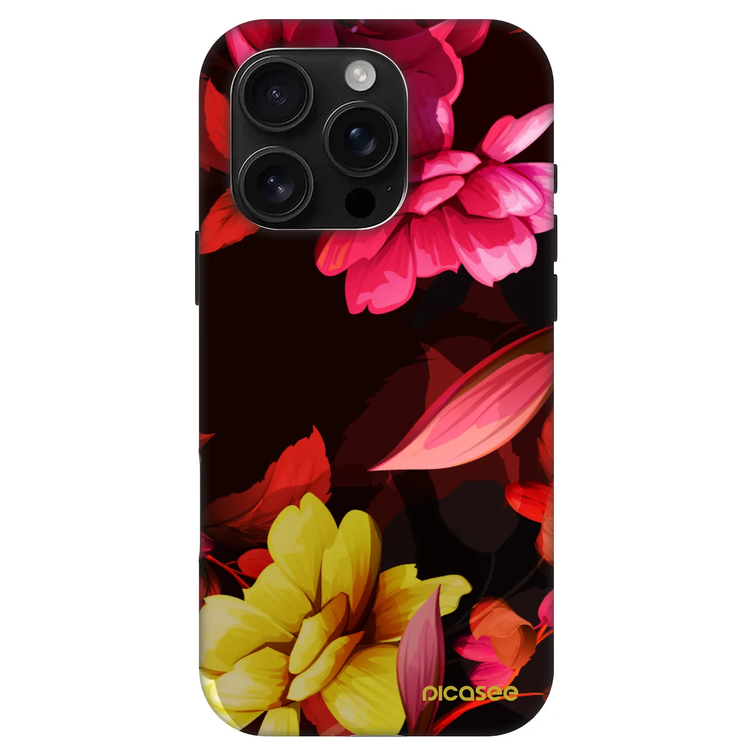 Picasee Fashion Case MagSafe za Apple iPhone 16 Pro - Dark Peonny