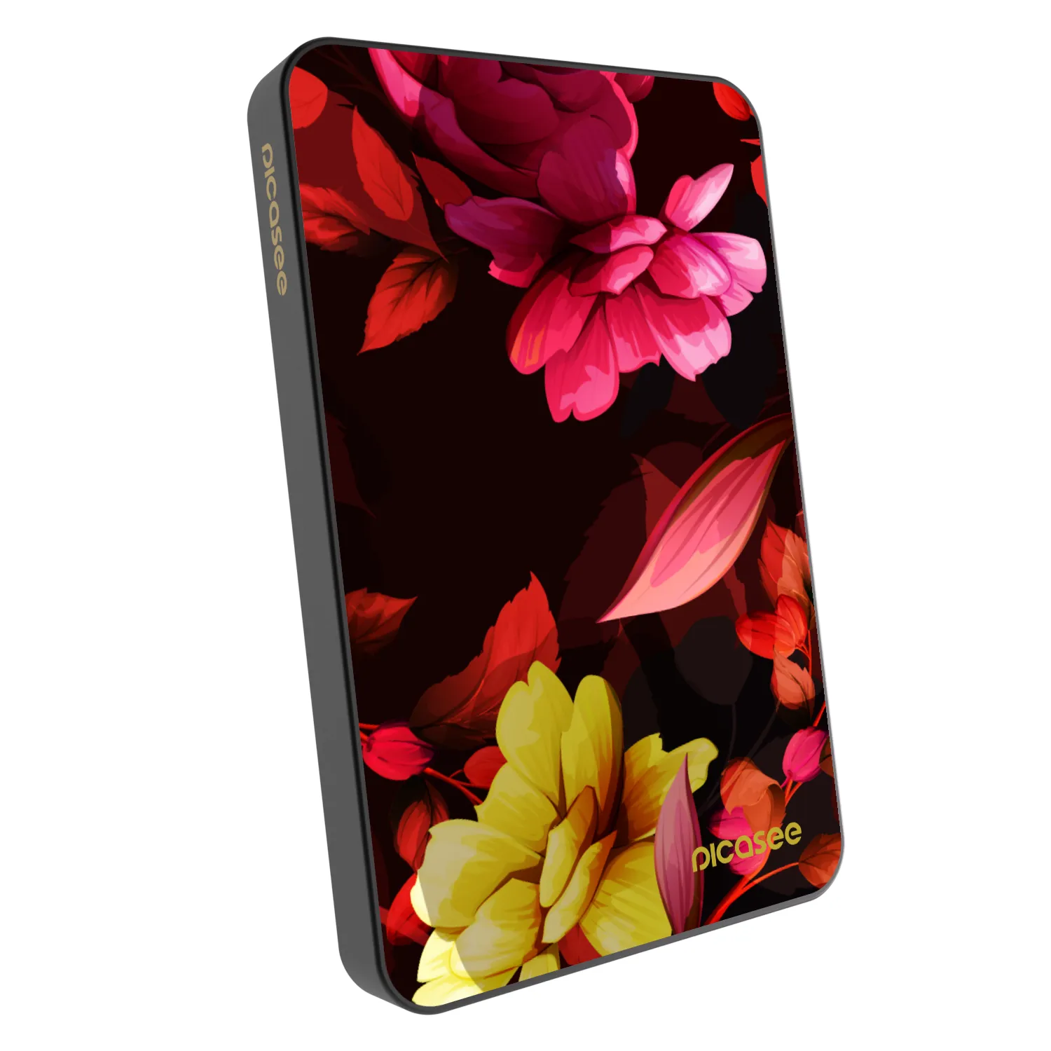 Picasee Prenosna baterija z MagSafe 5 000 mAh Siva - Dark Peonny