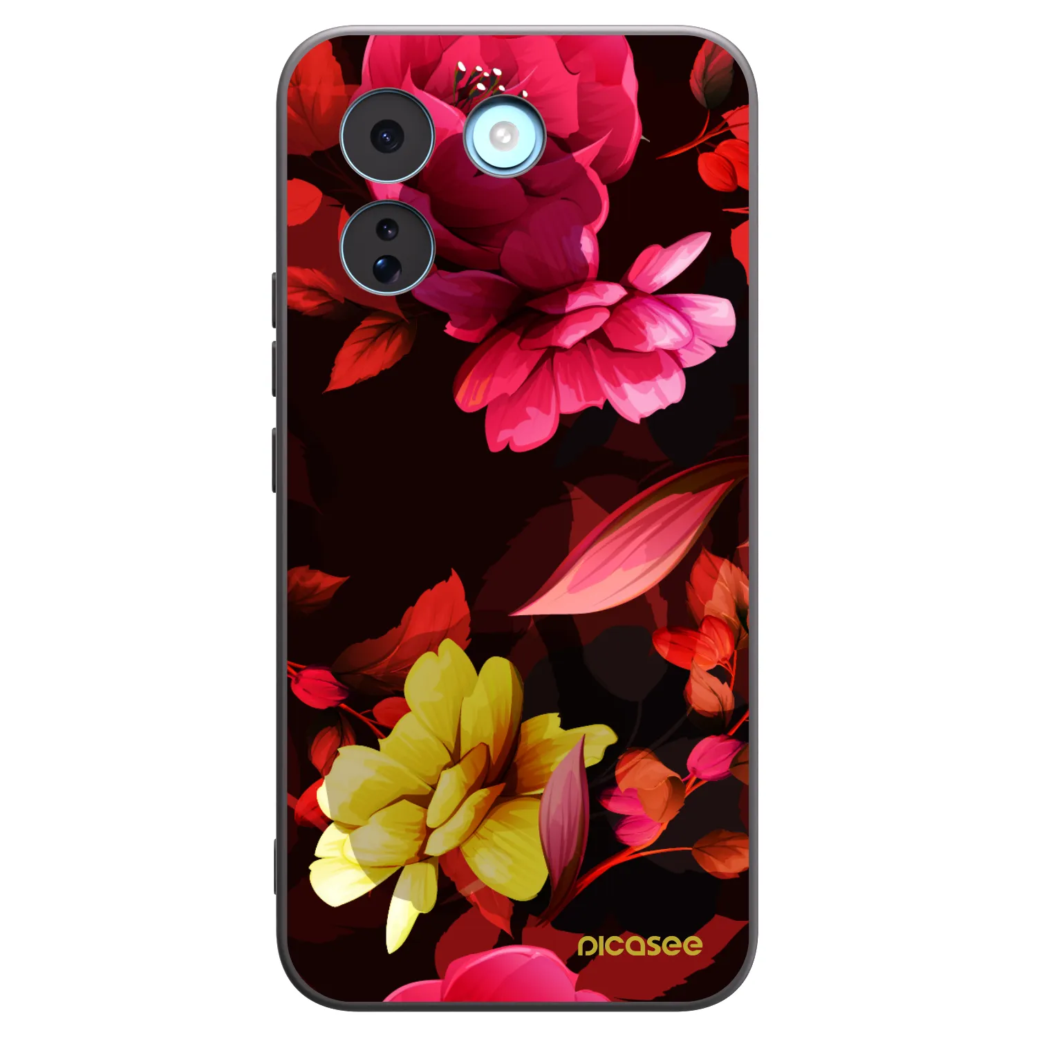 Picasee silikonski črni ovitek za Xiaomi Redmi Note 17 Pro MAX 5G - Dark Peonny