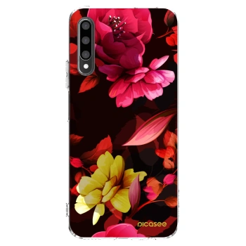 Picasee silikonski prozorni ovitek za Honor 9X Pro - Dark Peonny