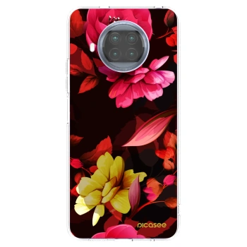 Picasee silikonski prozorni ovitek za Xiaomi Mi 10T Lite - Dark Peonny