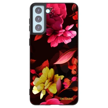 Picasee silikonski črni ovitek za Samsung Galaxy S21+ 5G G996F - Dark Peonny