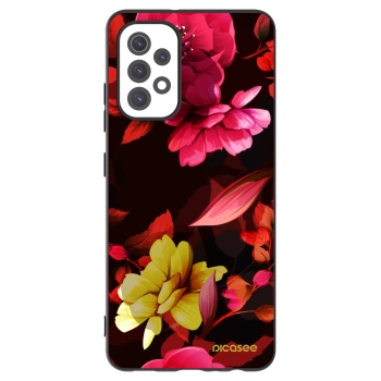 Picasee silikonski črni ovitek za Samsung Galaxy A32 5G A326B - Dark Peonny