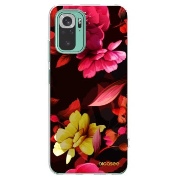 Picasee silikonski prozorni ovitek za Xiaomi Redmi Note 10 Pro - Dark Peonny