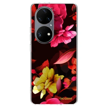 Ovitek za Huawei P50 - Dark Peonny