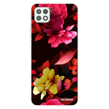 Picasee silikonski prozorni ovitek za Samsung Galaxy A22 A226B 5G - Dark Peonny