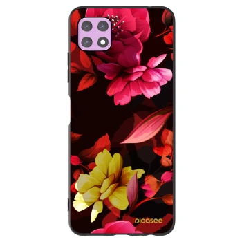 Picasee silikonski črni ovitek za Samsung Galaxy A22 A226B 5G - Dark Peonny