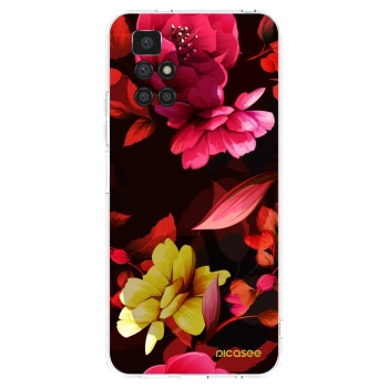 Picasee silikonski prozorni ovitek za Xiaomi Redmi 10 - Dark Peonny