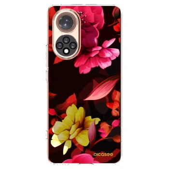 Picasee silikonski prozorni ovitek za Huawei Nova 9 - Dark Peonny