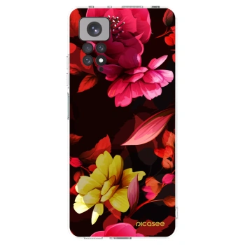 Picasee silikonski prozorni ovitek za Xiaomi Redmi Note 11 - Dark Peonny