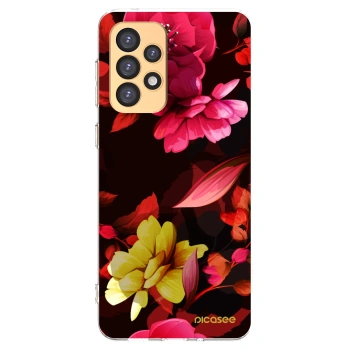 Picasee silikonski prozorni ovitek za Samsung Galaxy A33 5G A336 - Dark Peonny