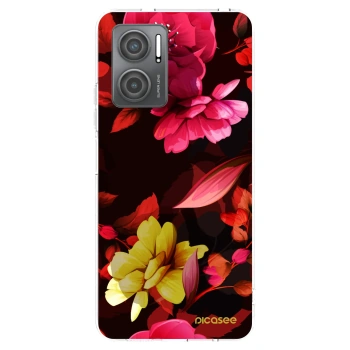 Picasee silikonski prozorni ovitek za Xiaomi Redmi 10 5G - Dark Peonny