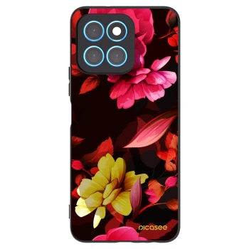 Picasee silikonski črni ovitek za Honor X6 - Dark Peonny