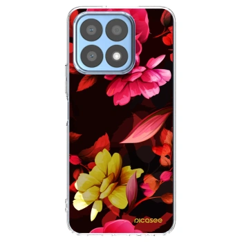 Picasee silikonski prozorni ovitek za Honor X8a - Dark Peonny