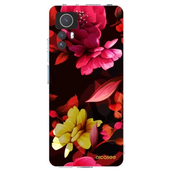 Picasee silikonski prozorni ovitek za Xiaomi Redmi Note 12S - Dark Peonny