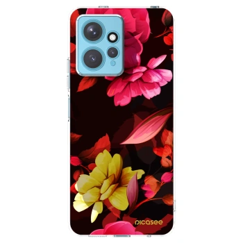 Picasee silikonski prozorni ovitek za Xiaomi Redmi Note 12 4G - Dark Peonny