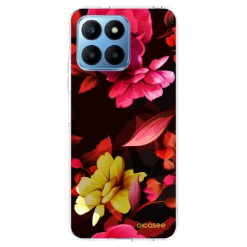 Picasee silikonski prozorni ovitek za Honor 70 Lite - Dark Peonny