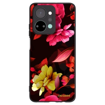 Picasee silikonski črni ovitek za Honor X7a - Dark Peonny