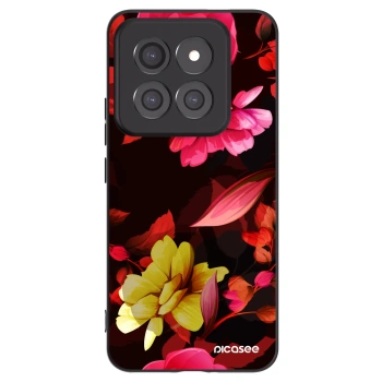 Picasee silikonski črni ovitek za Xiaomi 14 Pro - Dark Peonny