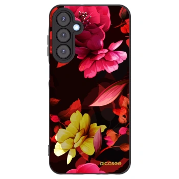 Picasee silikonski črni ovitek za Samsung Galaxy A25 A256B 5G - Dark Peonny