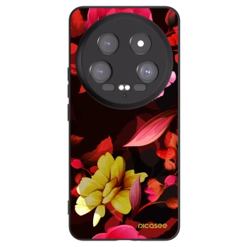 Picasee silikonski črni ovitek za Xiaomi 14 Ultra - Dark Peonny