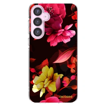 Picasee silikonski prozorni ovitek za Samsung Galaxy A55 5G A556B - Dark Peonny