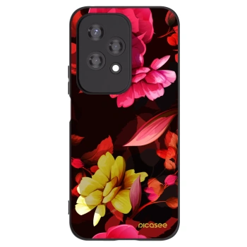 Picasee silikonski črni ovitek za Honor 200 Lite - Dark Peonny