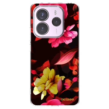 Picasee silikonski prozorni ovitek za Xiaomi Redmi Note 14 5G - Dark Peonny