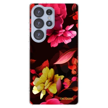 Picasee silikonski prozorni ovitek za Samsung Galaxy S25 Ultra 5G - Dark Peonny